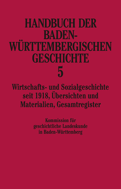 Cover: 9783608913712 | Handbuch der Baden-Württembergischen Geschichte / Wirtschafts- und...