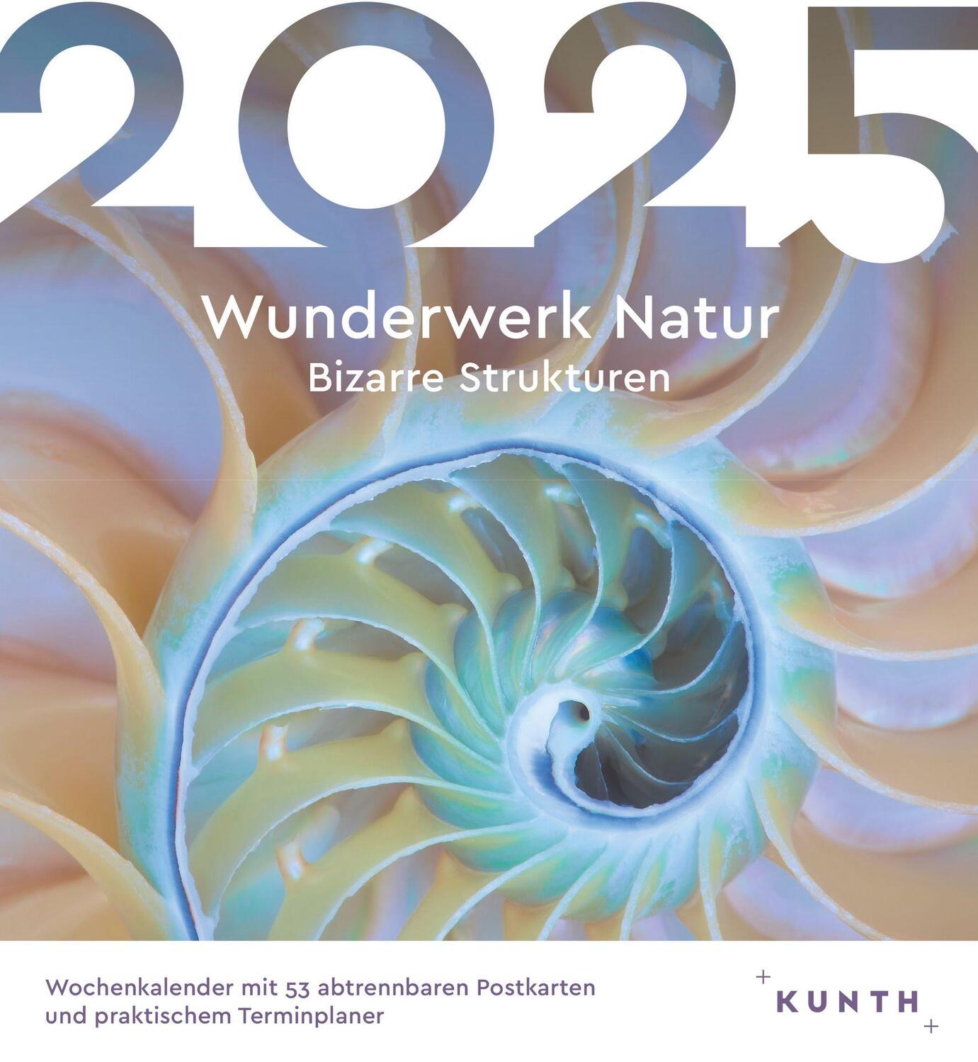 Cover: 9783965913936 | Wunderwerk Natur - Bizarre Strukturen - KUNTH Postkartenkalender 2025