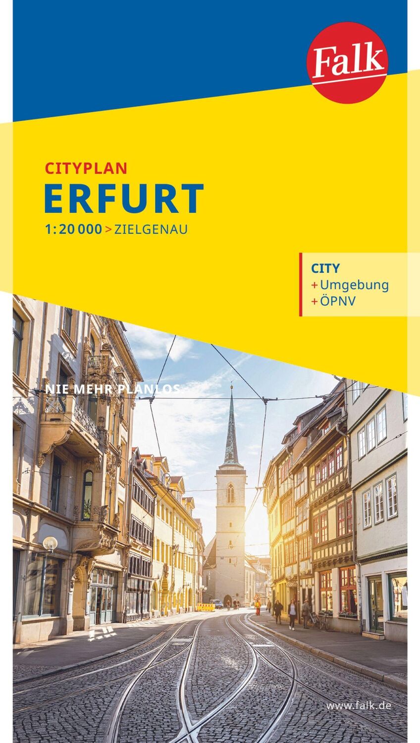 Cover: 9783827901422 | Falk Cityplan Erfurt 1:20.000 | (Land-)Karte | Falk Citypläne | 2 S.