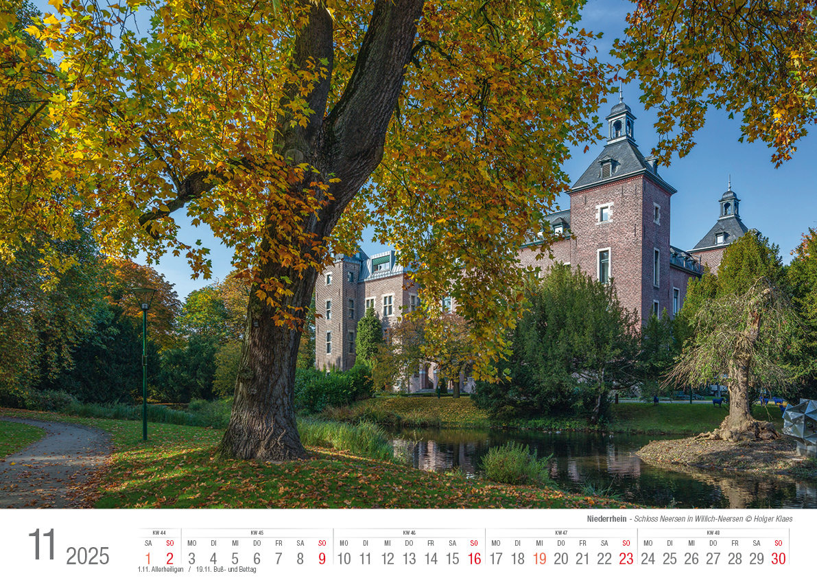 Bild: 9783965352216 | Niederrhein 2025 Bildkalender A3 Spiralbindung | Holger Klaes | 2025