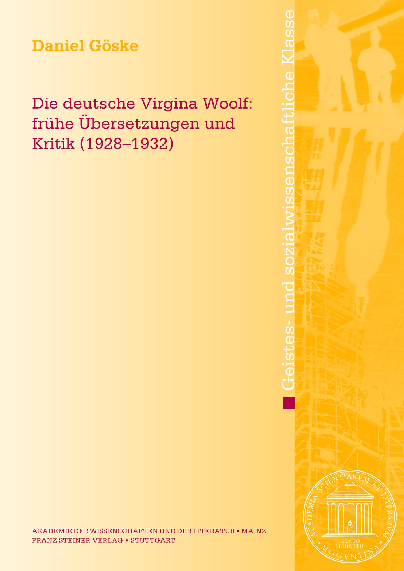 Cover: 9783515134705 | Die deutsche Virginia Woolf | Daniel Göske | Taschenbuch | 20 S.