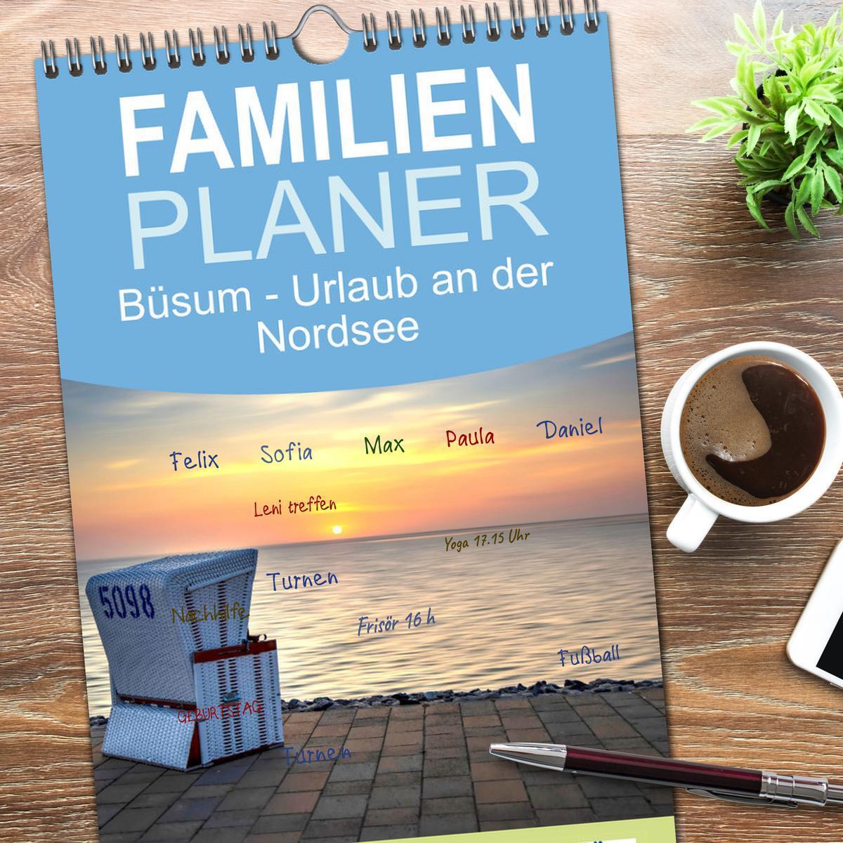 Bild: 9783457095102 | Familienplaner 2025 - Büsum - Urlaub an der Nordsee mit 5 Spalten...