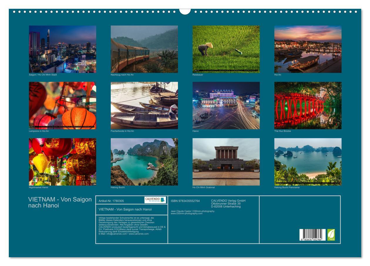 Bild: 9783435552764 | VIETNAM - Von Saigon nach Hanoi (Wandkalender 2025 DIN A2 quer),...