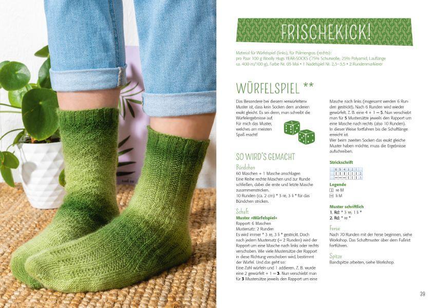 Bild: 9783841066022 | Woolly Hugs Socken stricken mit Super-Ferse | 24 Gute-Laune-Modelle