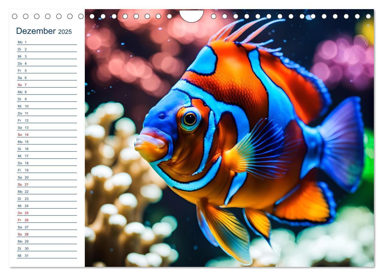 Bild: 9783457144725 | Aquarienzauber - Bunte KI Unterwasserwelten (Wandkalender 2025 DIN...