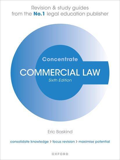 Cover: 9780192897206 | Commercial Law Concentrate | Law Revision and Study Guide | Baskind