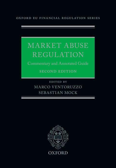 Cover: 9780198871095 | Market Abuse Regulation | Commentary and Annotated Guide | Buch | 2022