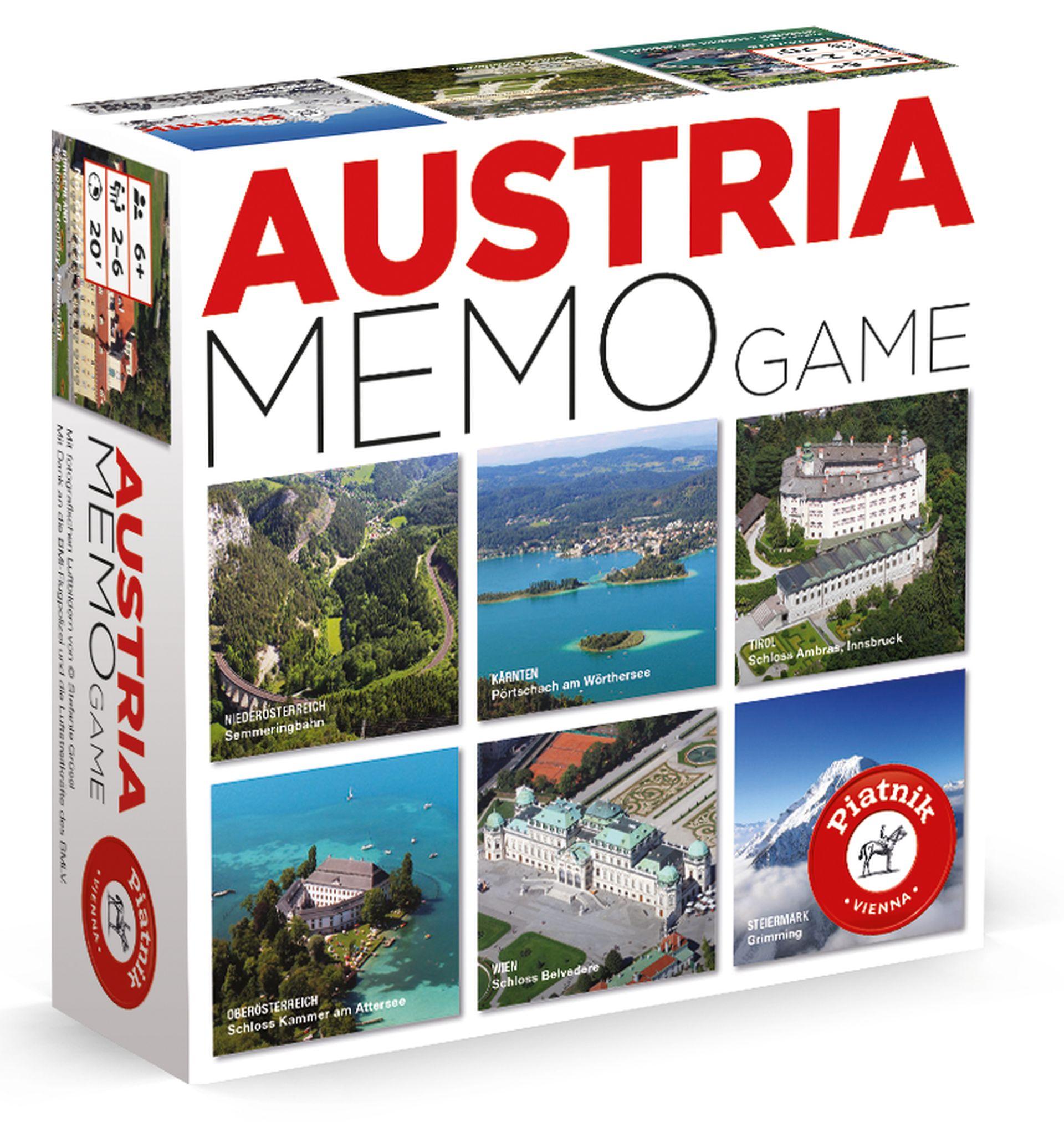 Cover: 9001890667794 | Austria Memo | Memo-Spiel mit schönen Aussichten und Gehirnjogging