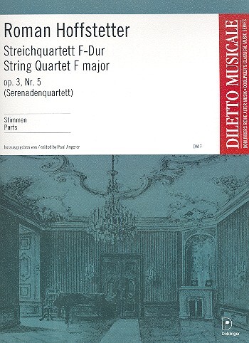 Cover: 9790012095361 | Streichquartett F-Dur (Serenadenquartett) | Roman Hoffstetter