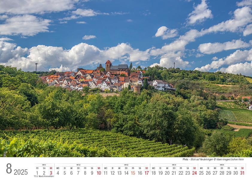 Bild: 9783965352124 | Die Pfalz 2025 Bildkalender A4 quer, spiralgebunden | Holger Klaes