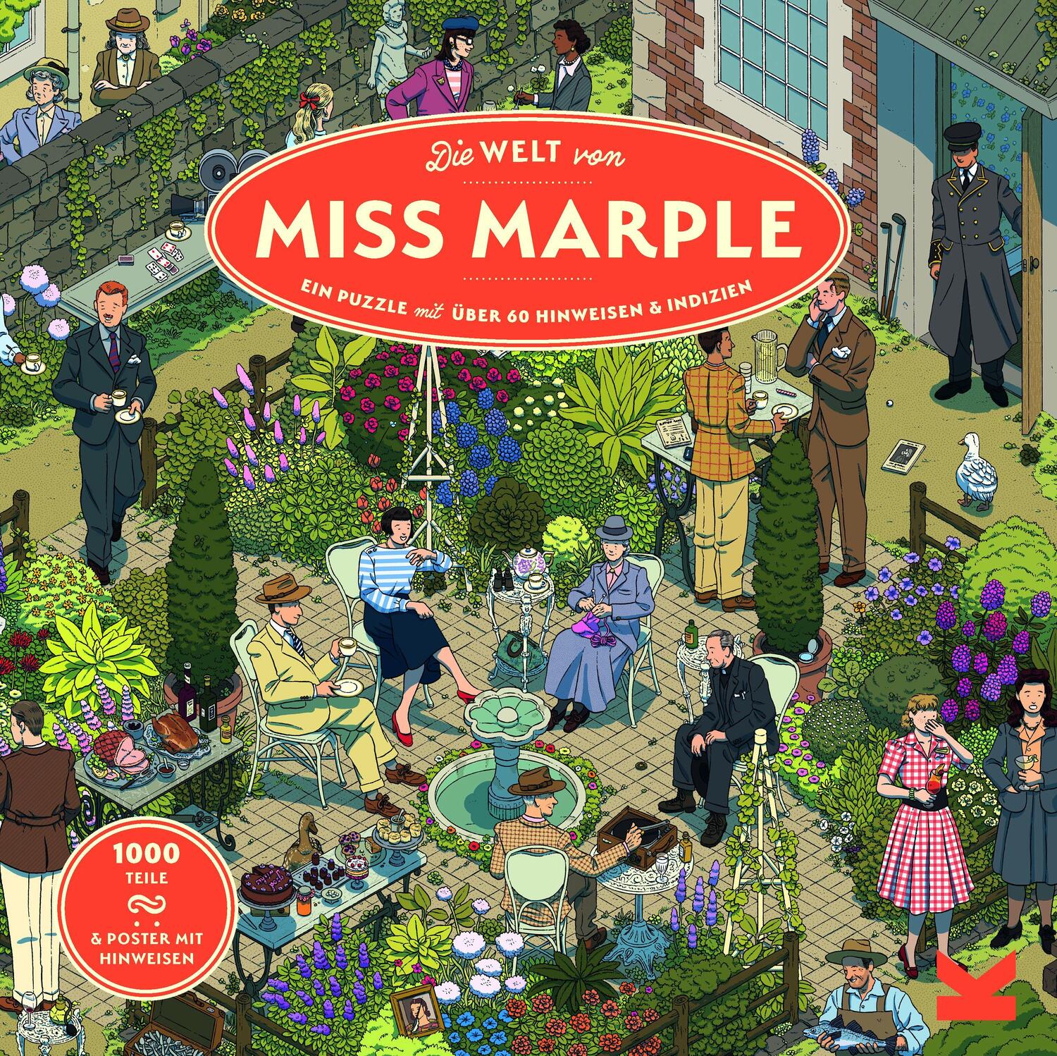 Cover: 9783962443887 | Die Welt von Miss Marple | Ein 1000 Teile Puzzle | Agatha Christie