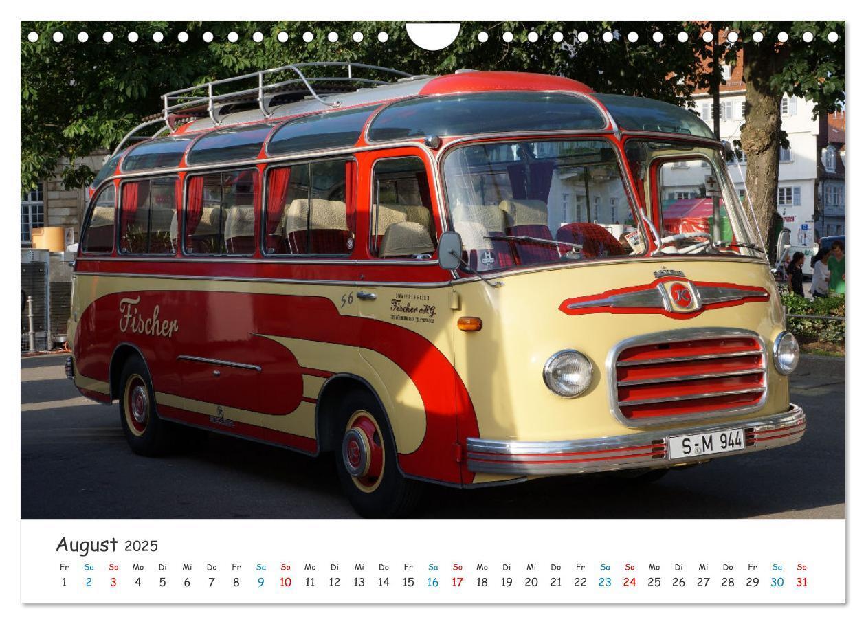 Bild: 9783435095001 | Omnibusse von heute und früher (Wandkalender 2025 DIN A4 quer),...