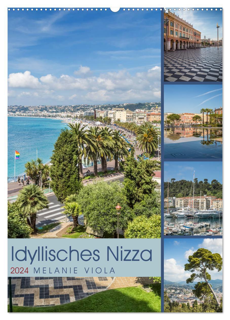 Cover: 9783383242977 | Idyllisches Nizza (Wandkalender 2024 DIN A2 hoch), CALVENDO...