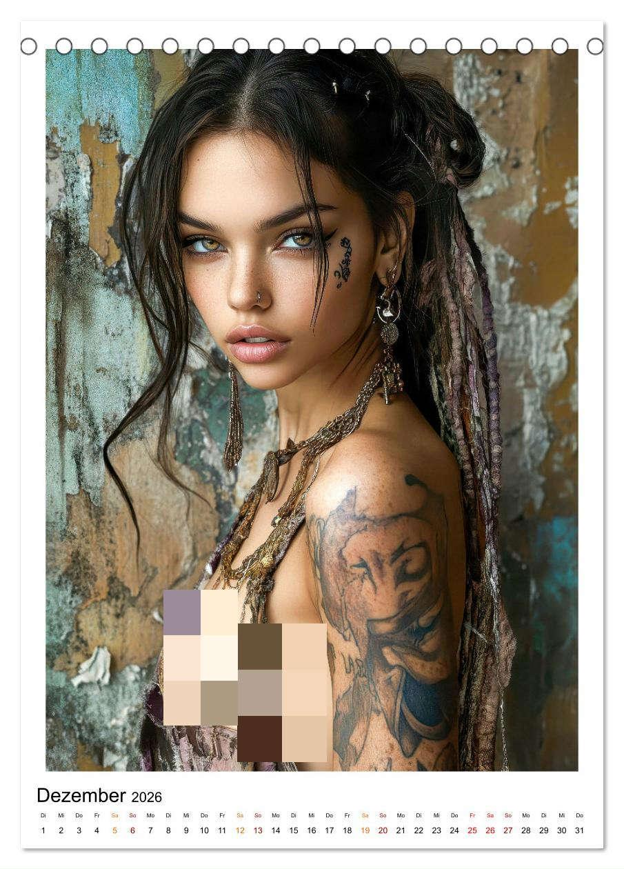 Bild: 9783457249475 | Tattoo Dreams - Sinnliche Kunstwerke (Tischkalender 2026 DIN A5...