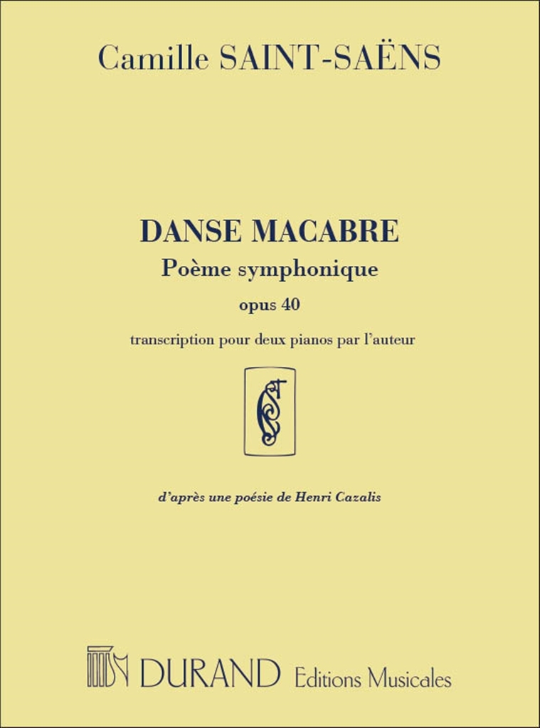 Cover: 9790044016471 | Danse Macabre Poeme Symphonique opus 40 | Camille Saint-Saëns | 2001