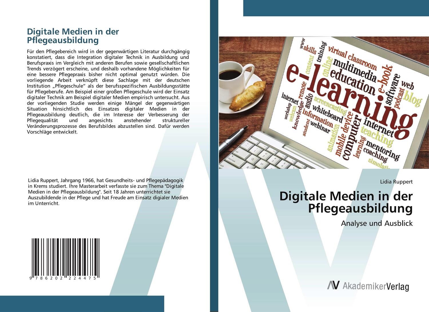 Cover: 9786202224475 | Digitale Medien in der Pflegeausbildung | Analyse und Ausblick | Buch