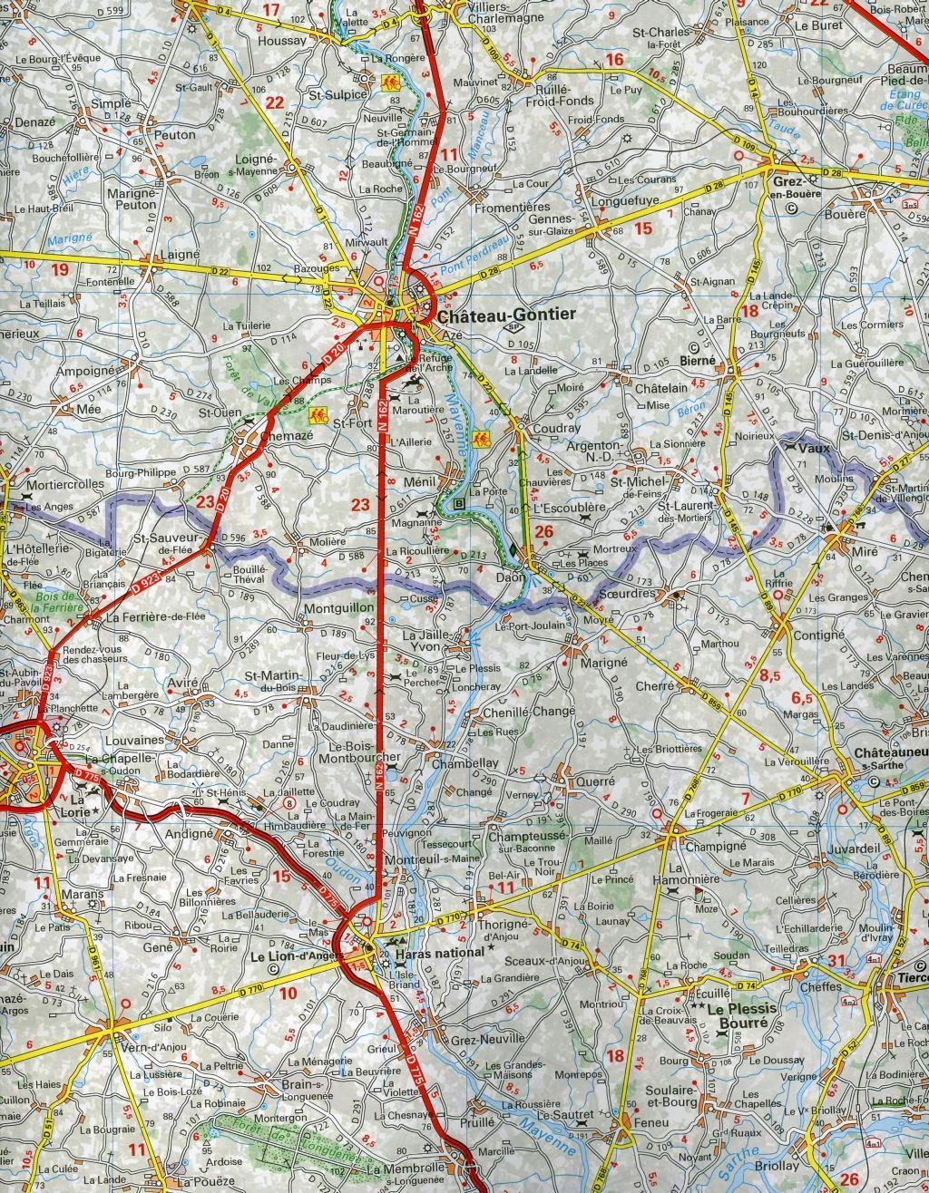 Bild: 9782067210233 | Michelin Westliches Loiretal - Anjou | Michelin | (Land-)Karte | 2016