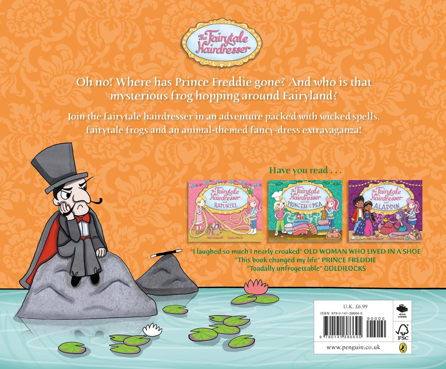 Rückseite: 9780141386645 | The Fairytale Hairdresser and the Princess and the Frog | Longstaff
