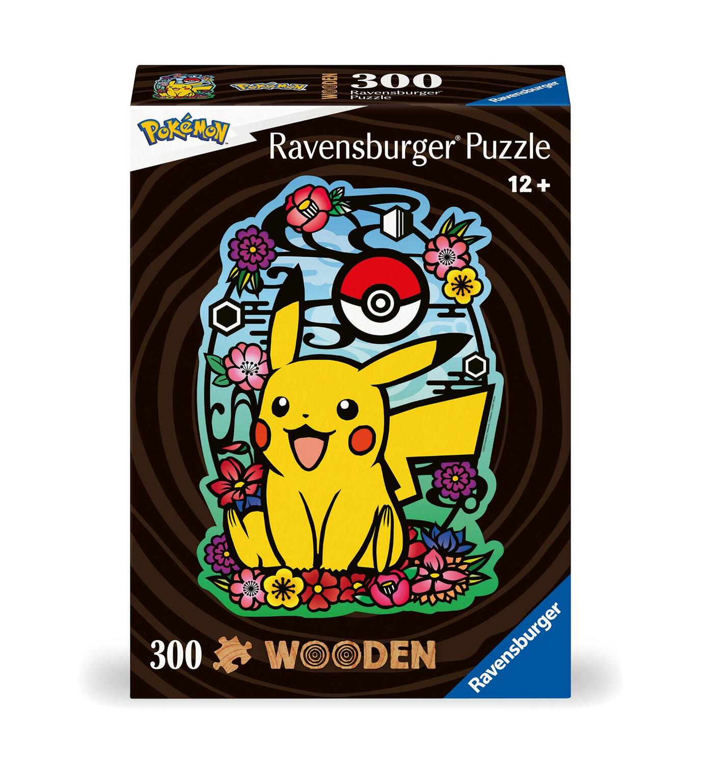 Cover: 4005555007616 | Ravensburger WOODEN Puzzle 12000761 - Pikachu - 300 Teile...