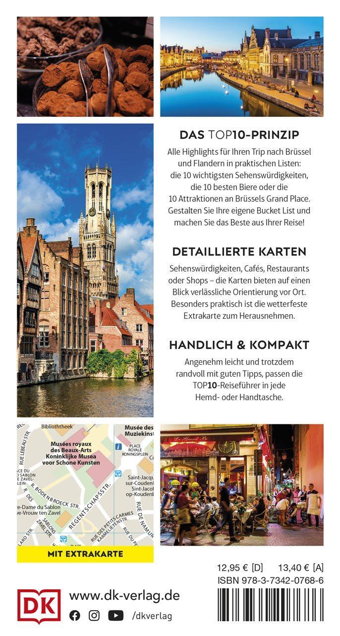 Rückseite: 9783734207686 | TOP10 Reiseführer Brüssel &amp; Flandern | DK Verlag - Reise | Taschenbuch