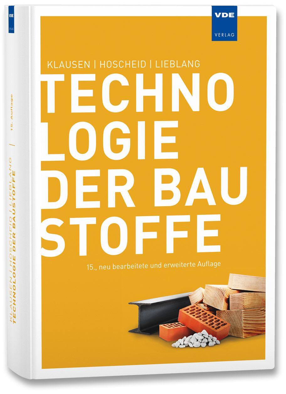 Cover: 9783800732814 | Technologie der Baustoffe | Handbuch für Studium und Praxis | Buch