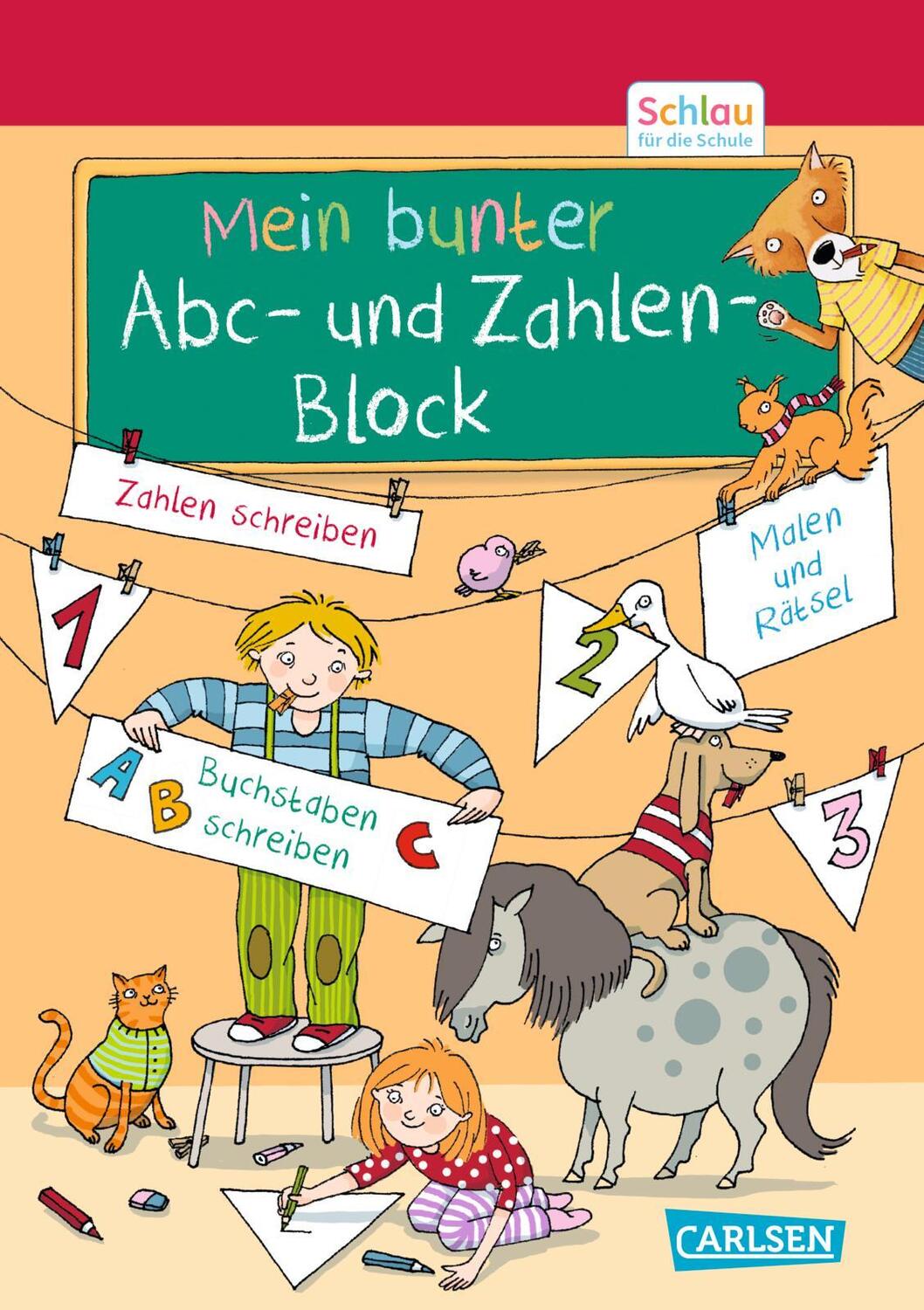 Cover: 9783551191441 | Schlau für die Schule: Mein bunter ABC- und Zahlen-Block | Fuchs