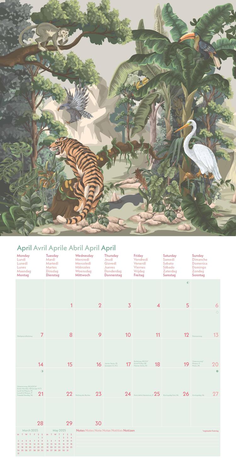 Bild: 4002725981752 | GreenLine Jungle 2025 - Wand-Kalender - Broschüren-Kalender - 30x30...