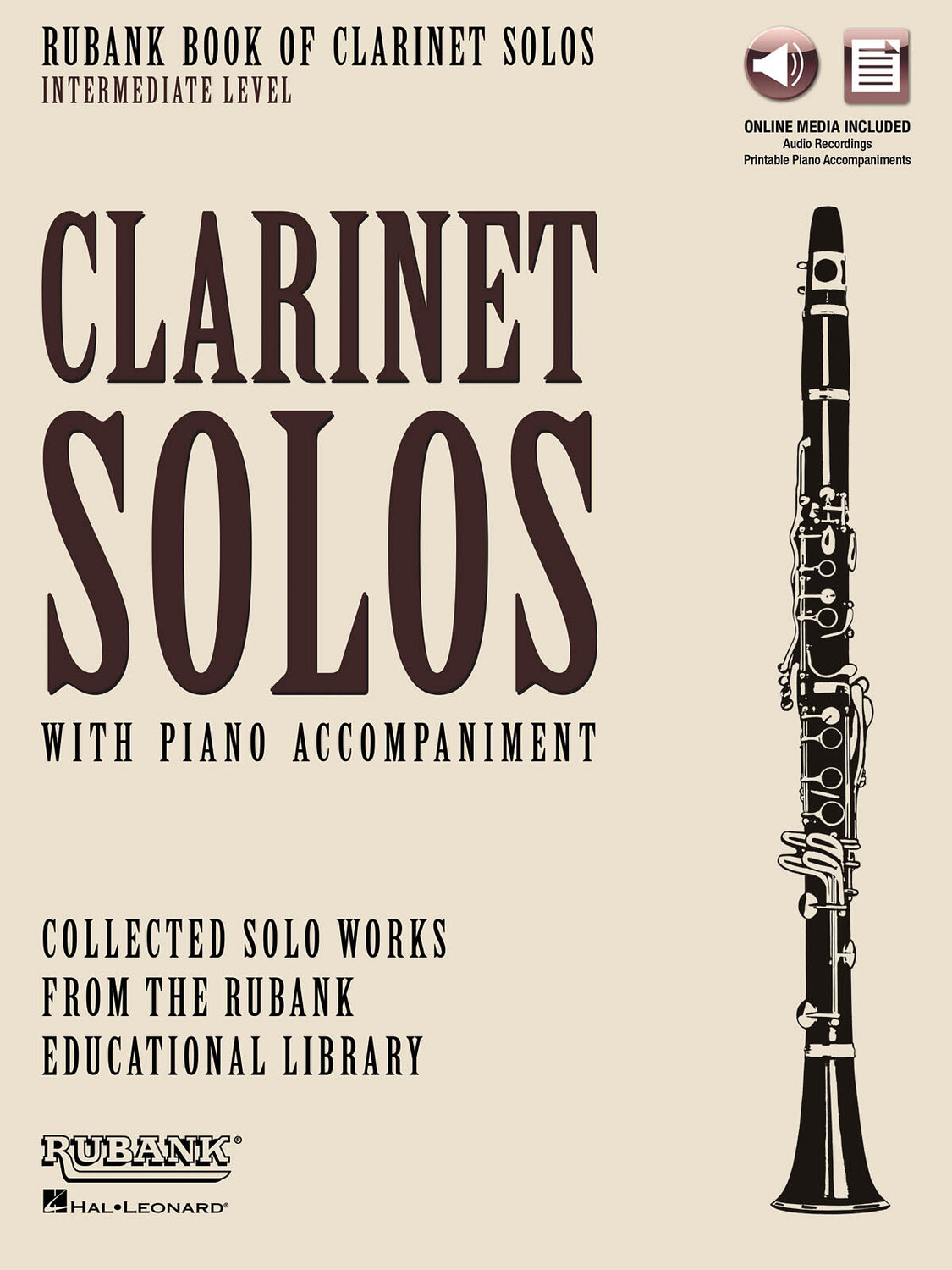 Cover: 888680623814 | Rubank Book of Clarinet Solos - Intermediate Level | 2016