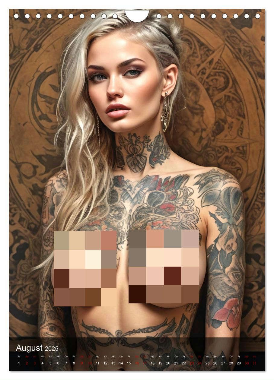 Bild: 9783383817465 | Tattoo Queens (Wandkalender 2025 DIN A4 hoch), CALVENDO Monatskalender