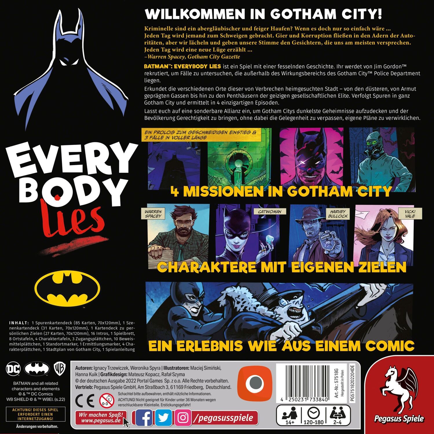 Bild: 4250231733840 | Batman - Everybody Lies (Portal Games) | Spiel | Brettspiel | 57518G