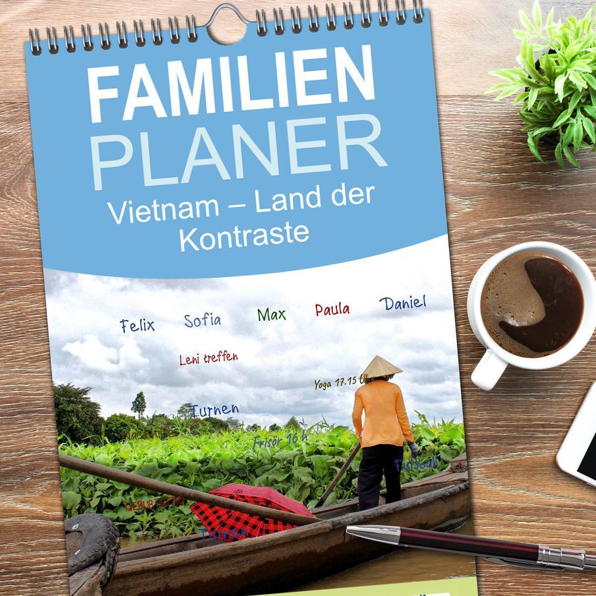 Bild: 9783457105191 | Familienplaner 2025 - Vietnam ¿ Land der Kontraste 2025 mit 5...