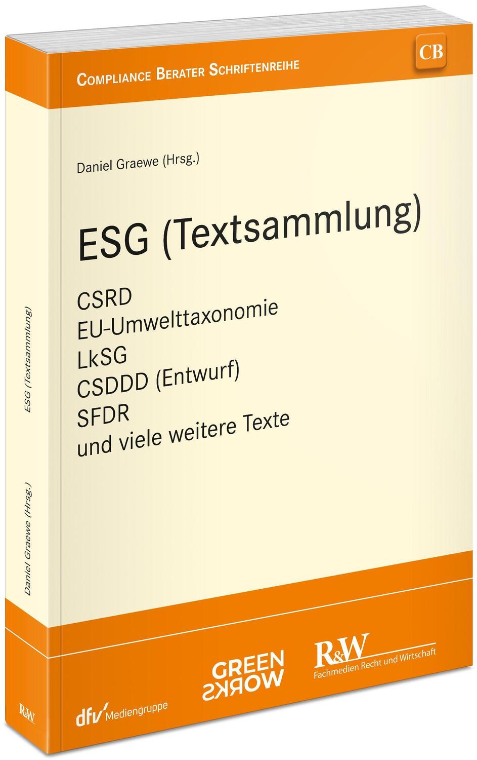 Cover: 9783800518777 | ESG (Textsammlung) | Daniel Graewe | Taschenbuch | Deutsch | 2023