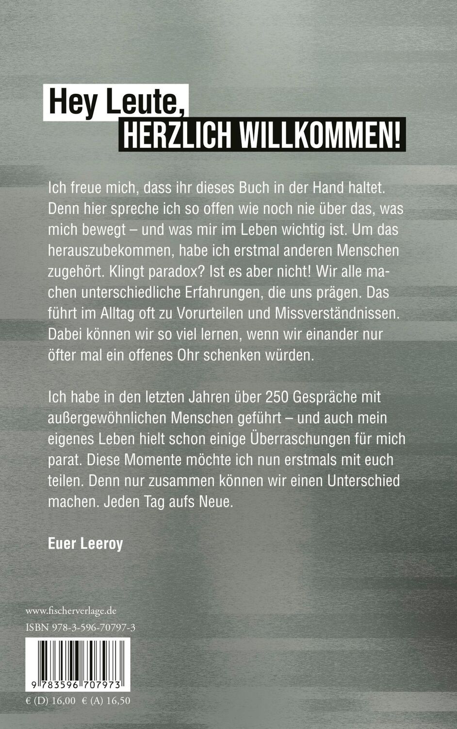 Rückseite: 9783596707973 | Zuhören ist die beste Antwort | Leeroy Matata | Taschenbuch | 256 S.