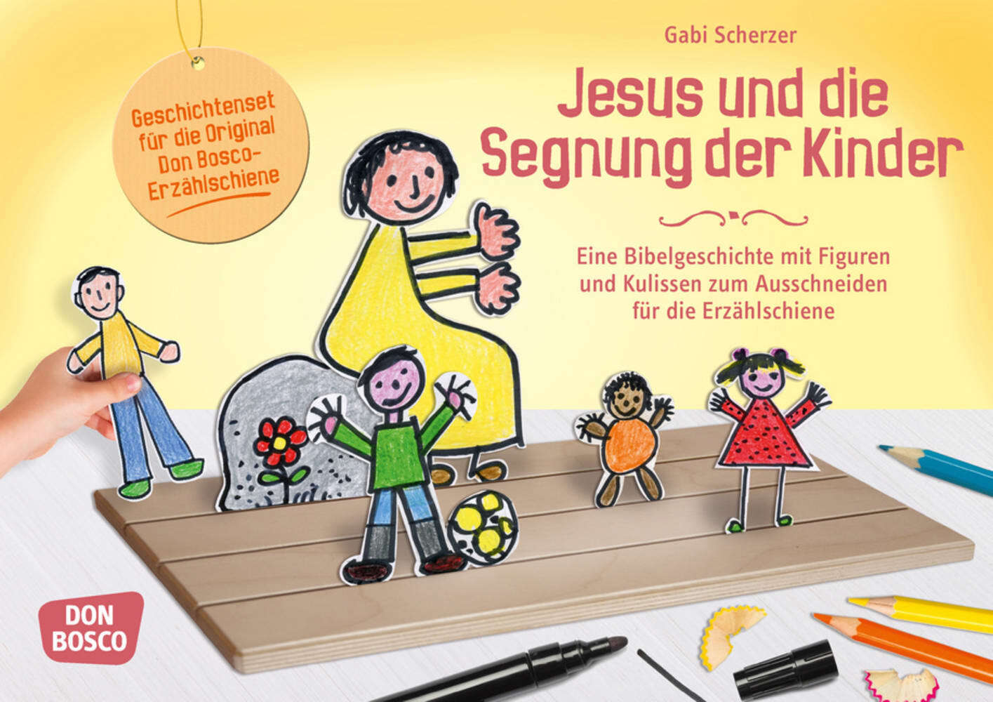 Cover: 9783769823851 | Jesus und die Segnung der Kinder. Erzählschienen-Figurenset, m. 1...