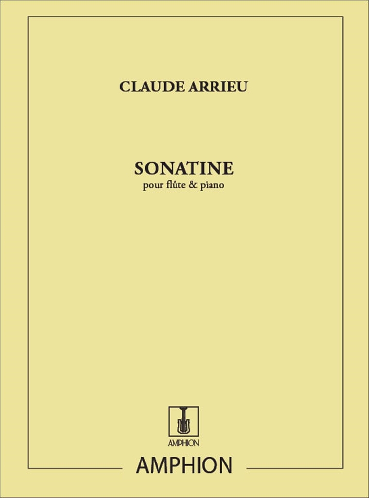 Cover: 9790230200219 | Sonatine | pour Flute et Piano | Claude Arrieu | Amphion