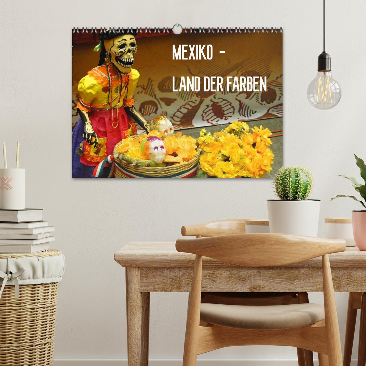 Bild: 9783435758098 | Mexiko - Land der Farben (Wandkalender 2025 DIN A3 quer), CALVENDO...