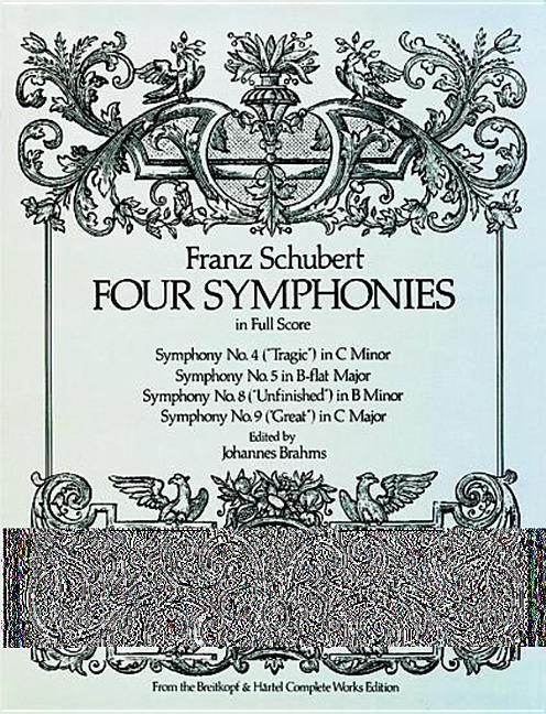 Cover: 9780486236810 | 4 Symphonies ( 4-5-8-9 ) | Dover Music Scores | Dover Publications