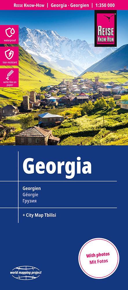 Cover: 9783831774678 | Reise Know-How Landkarte Georgien / Georgia (1:350.000) | (Land-)Karte