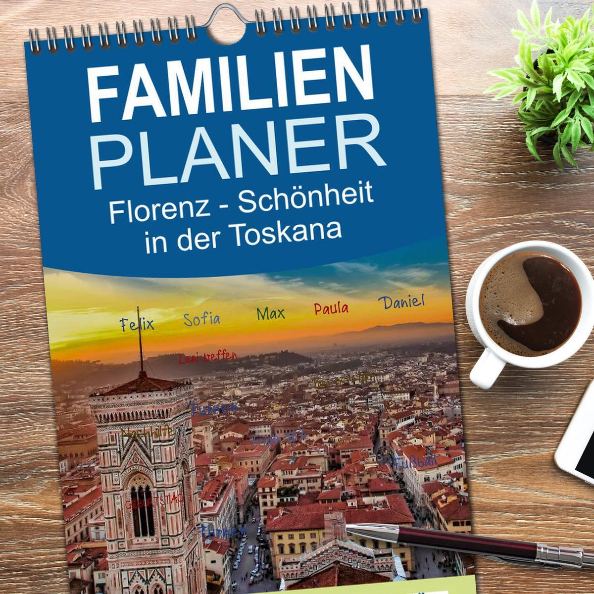 Bild: 9783457105993 | Familienplaner 2025 - Florenz - Schönheit in der Toskana mit 5...