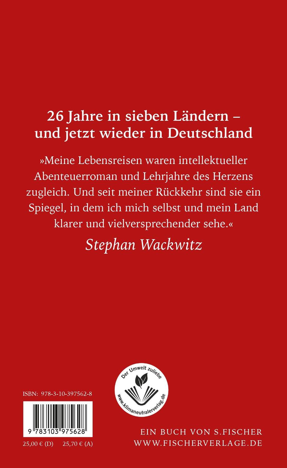 Rückseite: 9783103975628 | Geheimnis der Rückkehr | Sieben Weltreisen | Stephan Wackwitz | Buch