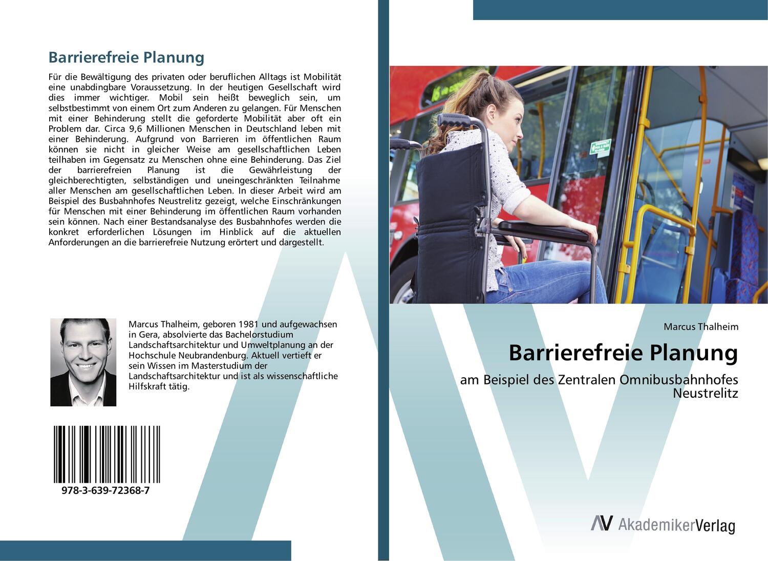 Cover: 9783639723687 | Barrierefreie Planung | Marcus Thalheim | Taschenbuch | Paperback