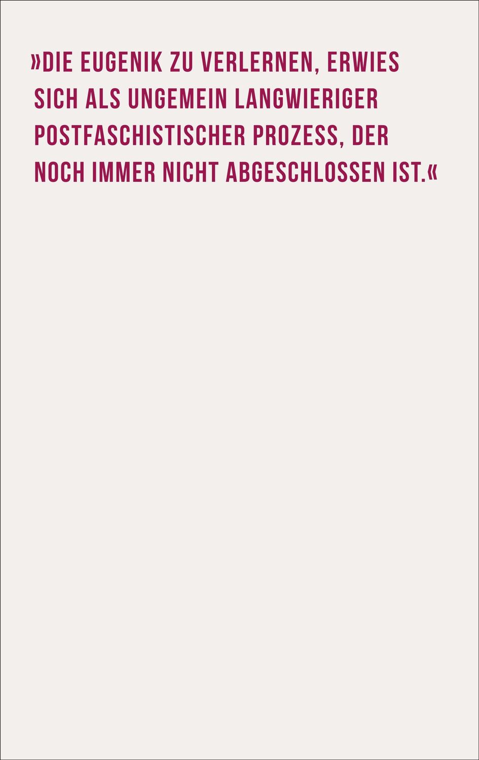 Rückseite: 9783518588147 | Eugenische Phantasmen | Eine deutsche Geschichte | Dagmar Herzog