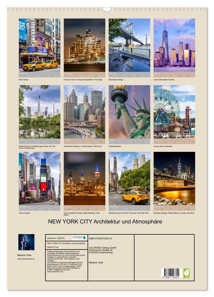 Bild: 9783457223314 | NEW YORK CITY Architektur und Atmosphäre (Wandkalender 2025 DIN A2...