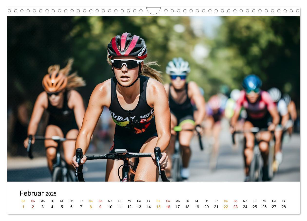 Bild: 9783457226391 | Triathlon Power (Wandkalender 2025 DIN A3 quer), CALVENDO...