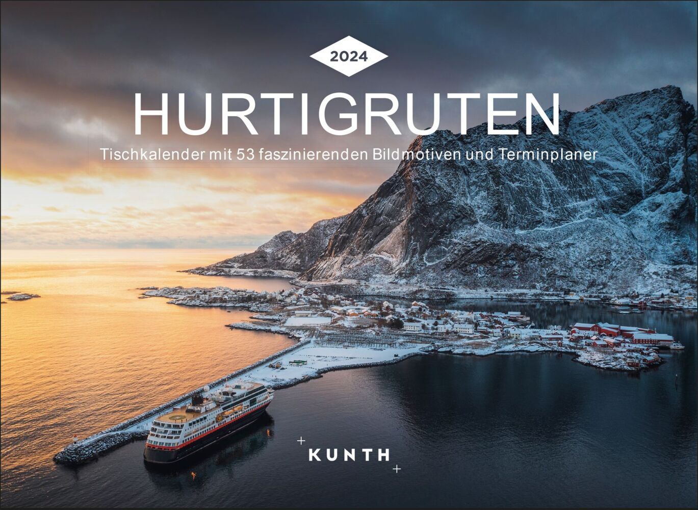 Cover: 9783965912908 | Hurtigruten - KUNTH Tischkalender 2024 | Kalender | 54 S. | Deutsch