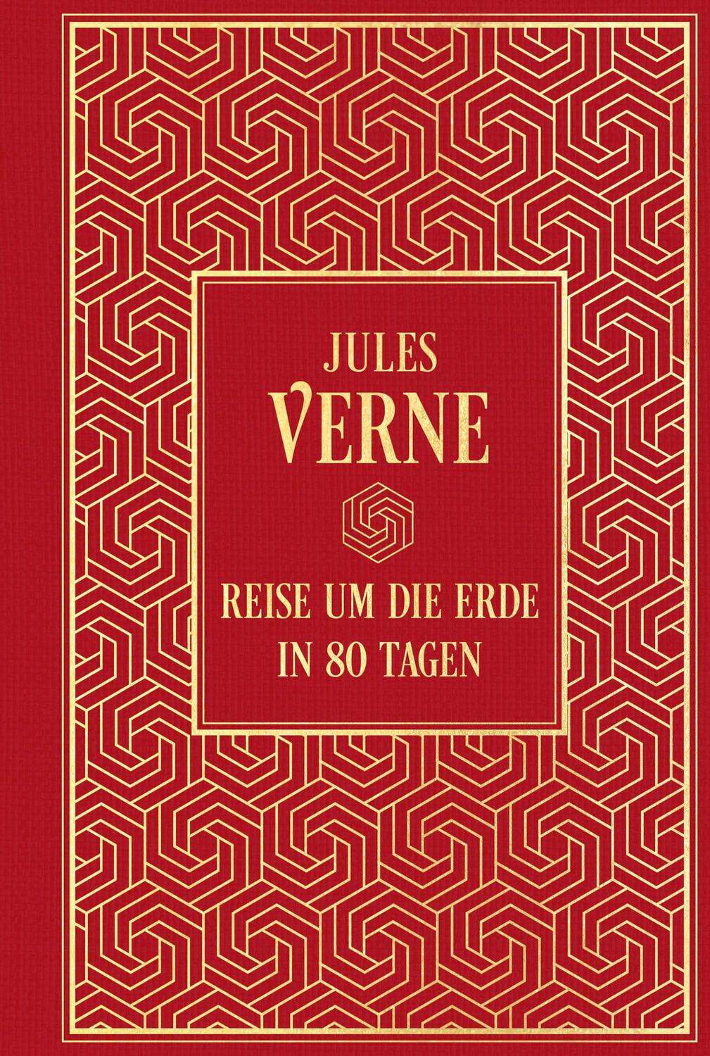Cover: 9783868208016 | Reise um die Erde in 80 Tagen | Leinen mit Goldprägung | Jules Verne