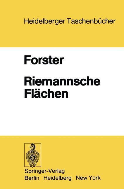 Cover: 9783540080343 | Riemannsche Flächen | O. Forster | Taschenbuch | Springer