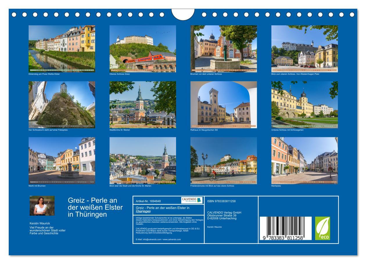 Bild: 9783383811258 | Greiz - Perle an der weißen Elster in Thüringen (Wandkalender 2025...