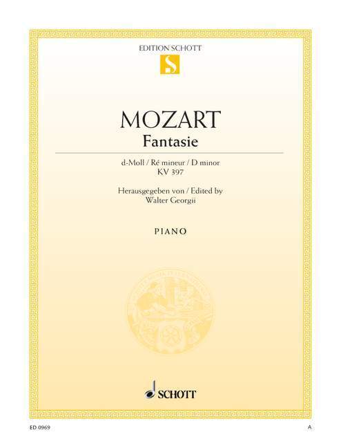 Cover: 9790001086660 | Fantasie d-Moll Piano | KV 397. Klavier., Edition Schott Einzelausgabe