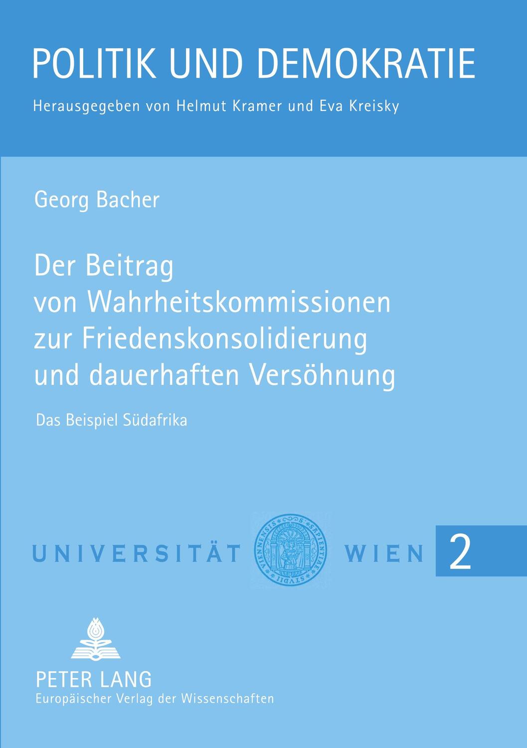 Cover: 9783631526491 | Der Beitrag von Wahrheitskommissionen zur Friedenskonsolidierung...